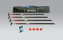 Zipwall ZipPole 4 pack kit
